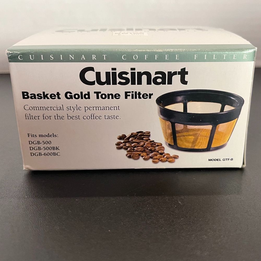 Cuisinart Gold Tone Permanent Coffee Filter Basket for DGB-500‎ DGB-600 Series